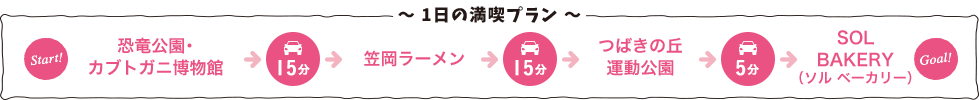 一日の満喫プラン